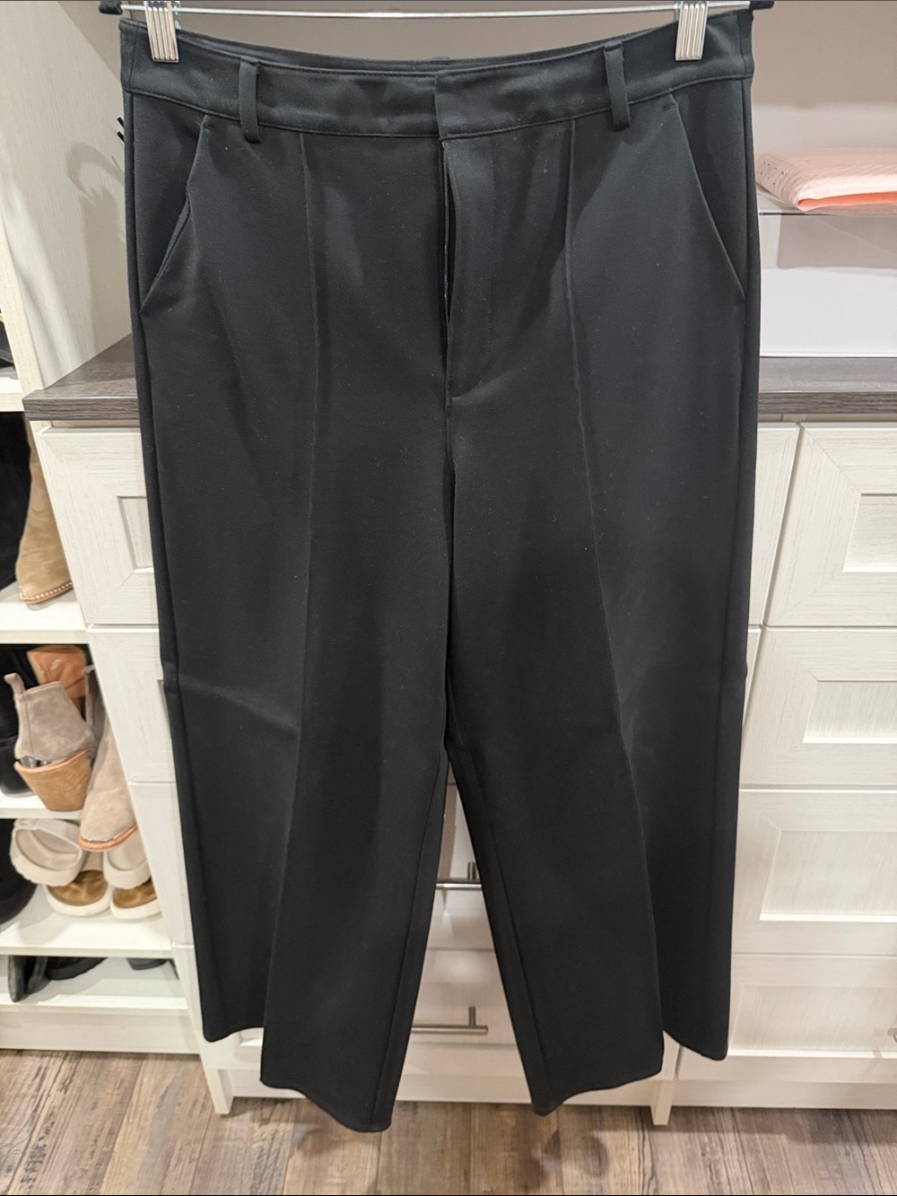 Bar III Black Straight-Leg Dress Pants